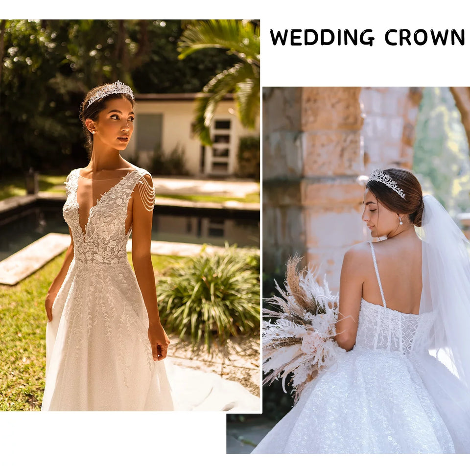 Crystal Tiara Crowns for Women Girls, Headband Princess Rhinestone Crown with Combs, Elegant Princess Crown Tiara